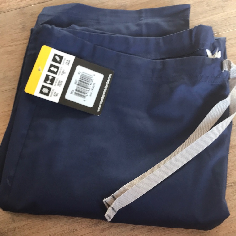 wonder wink unisex drawstring cargo pants size medium navy